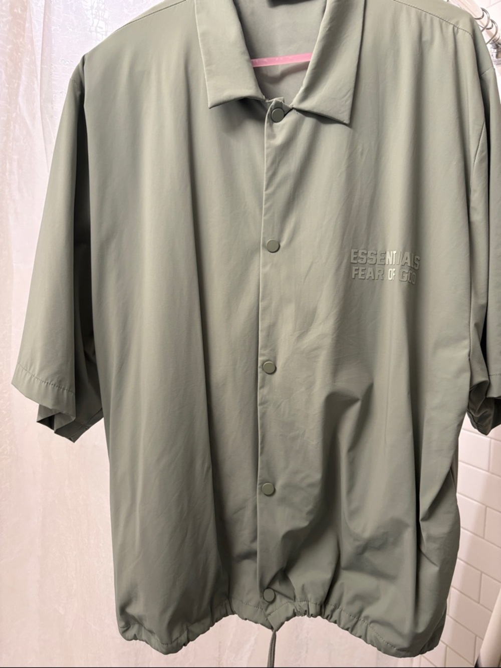 Fear of God Essentials Sycamore Short-Sleeve Button Down Shirt